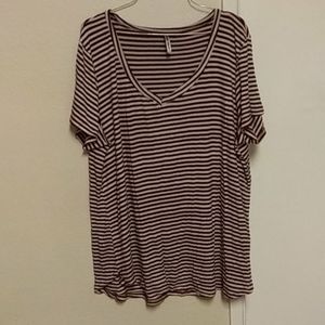 Worn womens casual short sleeve top